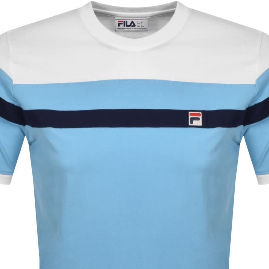 Alternative Image for ProductFila Vintage Cut And Sew Crew Neck T Shirt Blue2