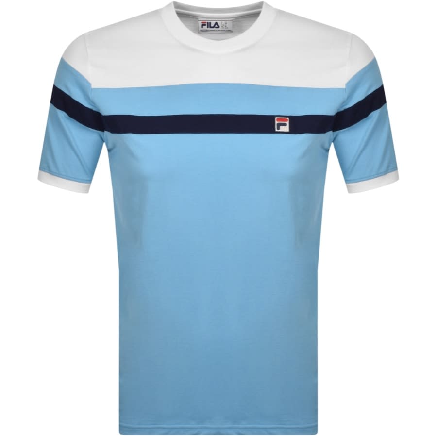 Alternative Image for ProductFila Vintage Cut And Sew Crew Neck T Shirt Blue1