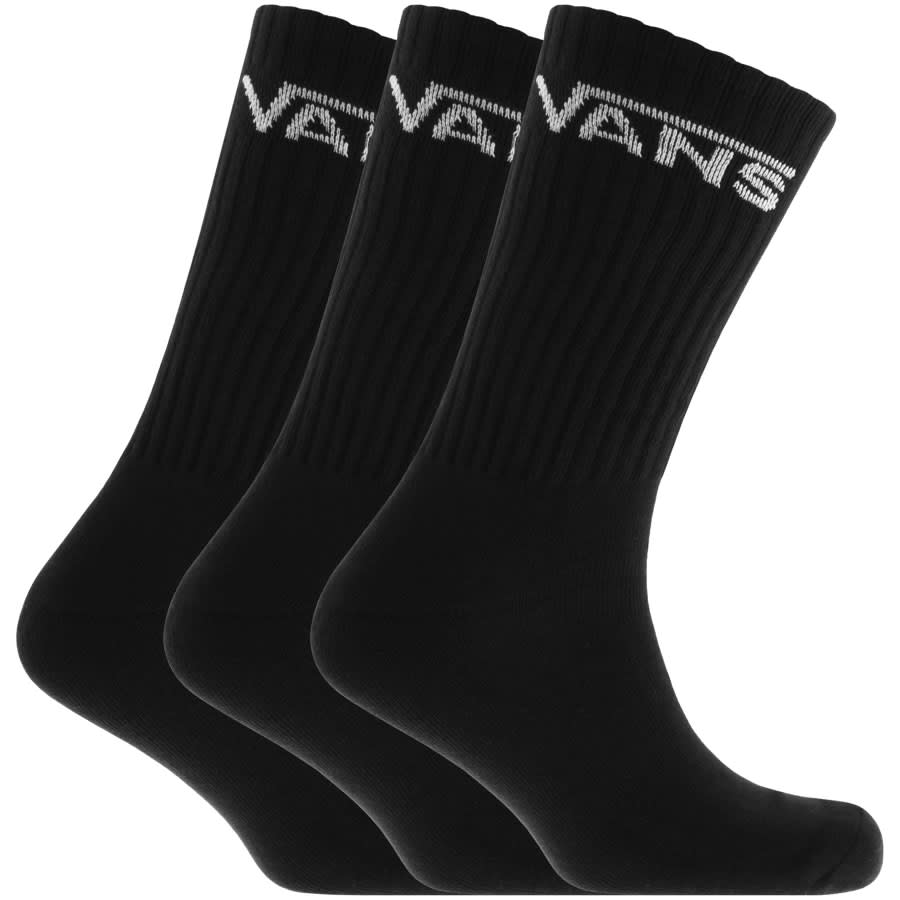 Alternative Image for ProductVans 3 Pack Classic Socks Black1