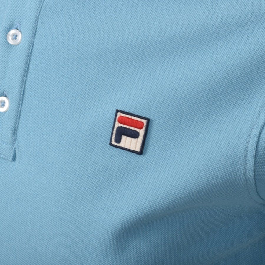 Alternative Image for ProductFila Vintage Vinyl Polo T Shirt Blue3