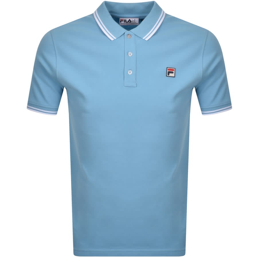 Alternative Image for ProductFila Vintage Vinyl Polo T Shirt Blue1