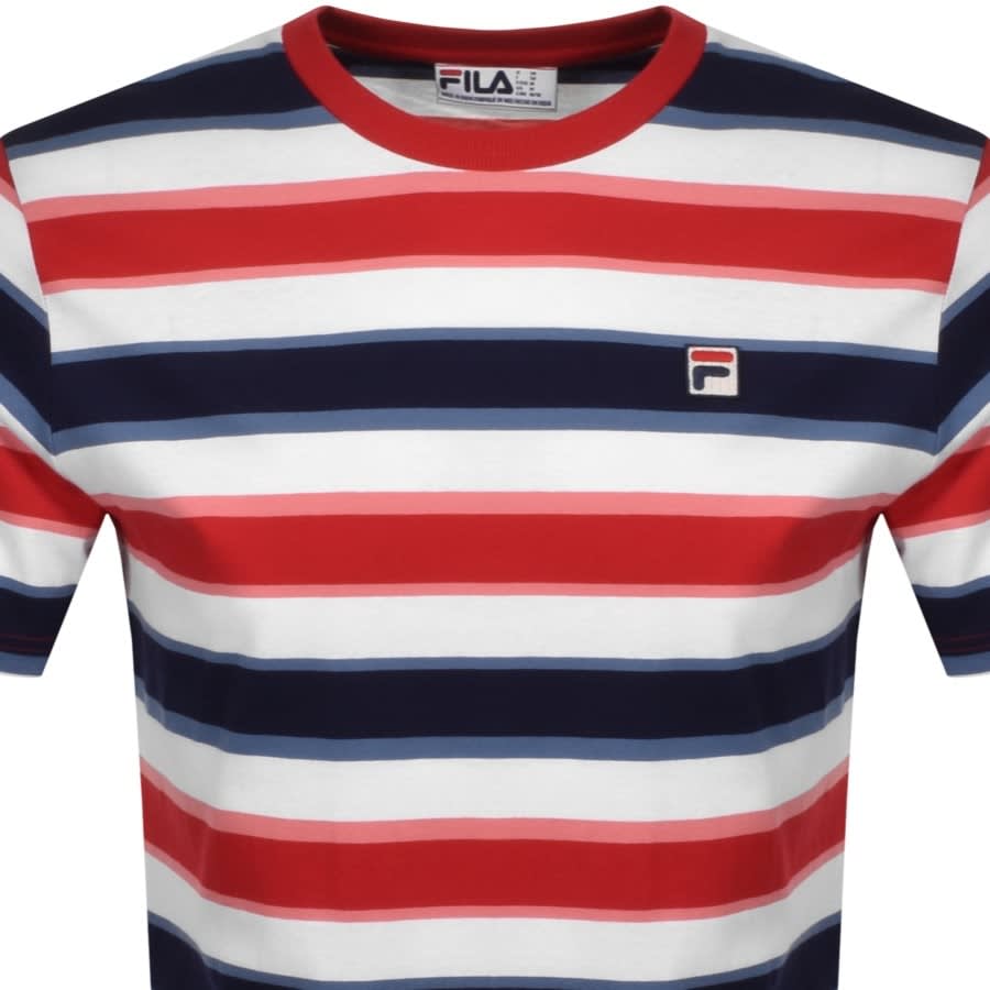 Alternative Image for ProductFila Vintage Yarn Dye Striped T Shirt Red2