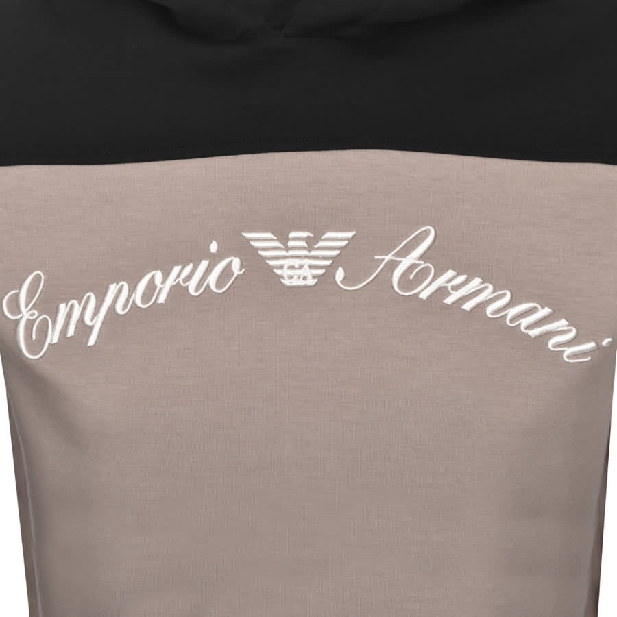Alternative Image for ProductEmporio Armani Pullover Logo Hoodie Black3