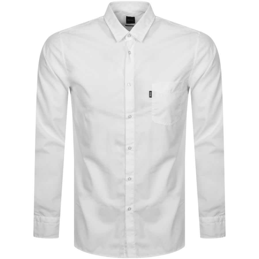 Alternative Image for ProductBOSS Magneton Slim Long Sleeved Shirt White1