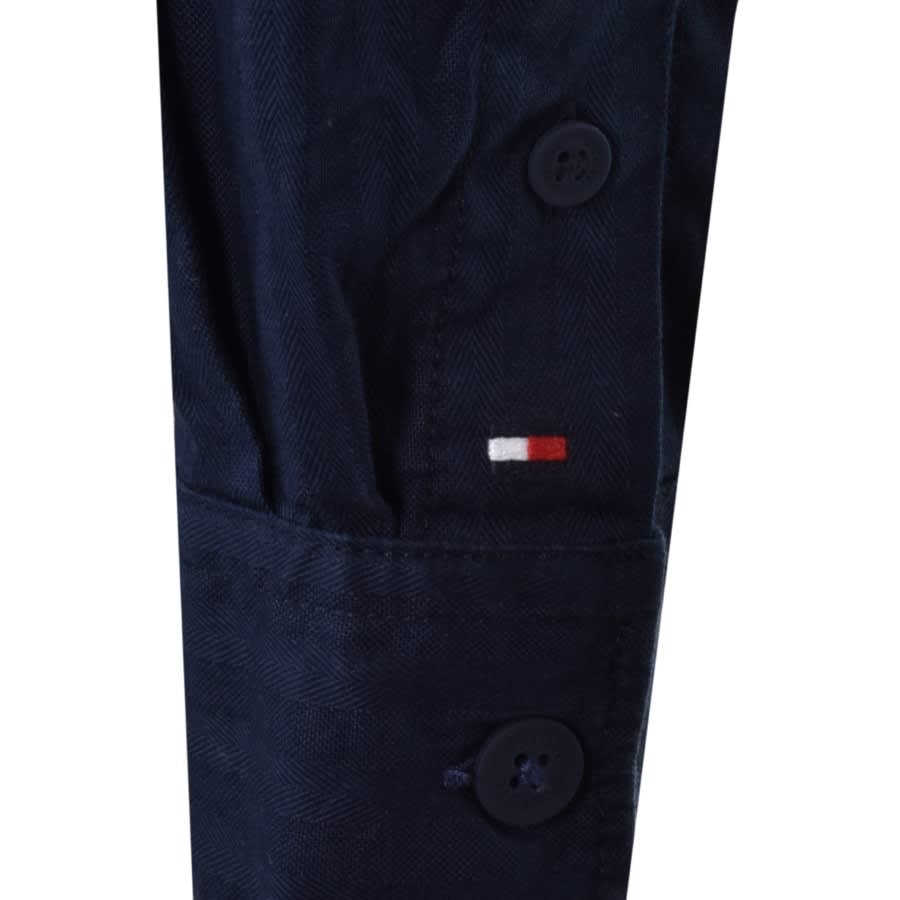 Alternative Image for ProductTommy Hilfiger Tonal Herringbone Shirt Navy3