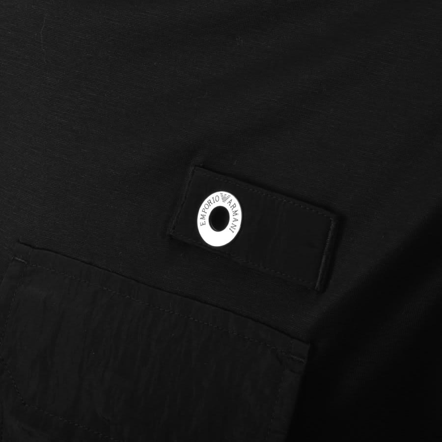 Alternative Image for ProductEmporio Armani Crew Neck Pocket T Shirt Black3