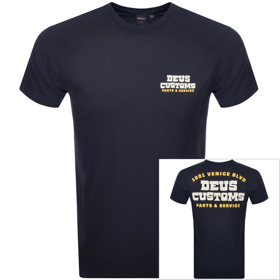 Alternative Image for ProductDeus Ex Machina Austomatica T Shirt Blue1