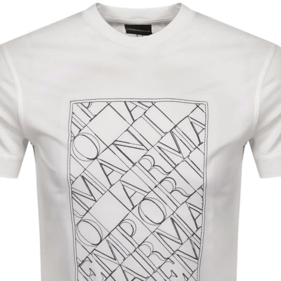 Alternative Image for ProductEmporio Armani Crew Neck Logo T Shirt White2