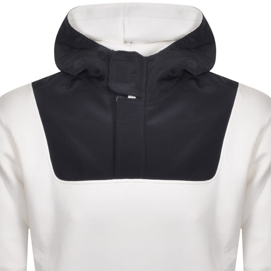 Alternative Image for ProductEmporio Armani Half Zip Pullover Hoodie White2