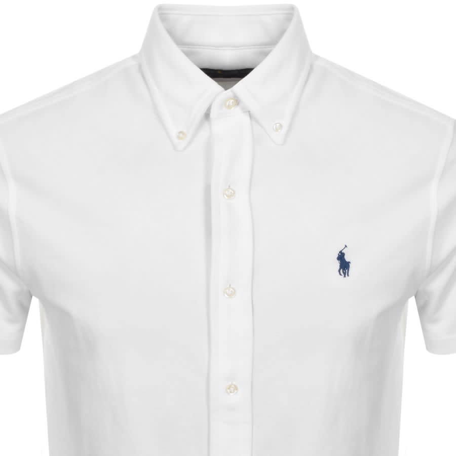 Alternative Image for ProductRalph Lauren Pique Short Sleeve Shirt White2