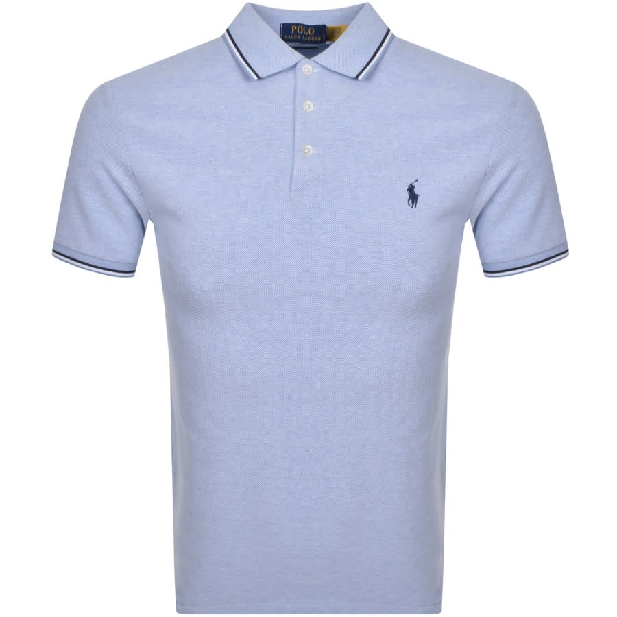 Alternative Image for ProductRalph Lauren Stretch Mesh Polo T Shirt Blue1