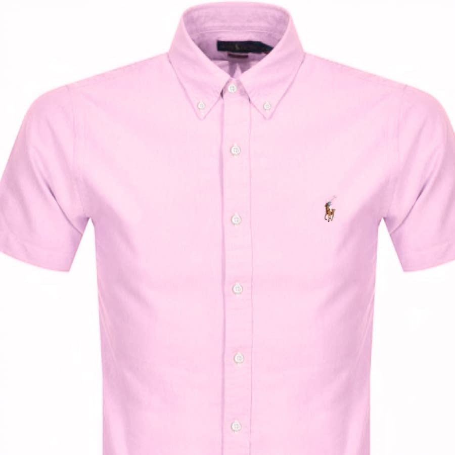 Alternative Image for ProductRalph Lauren Slim Fit Short Sleeve Shirt Pink2