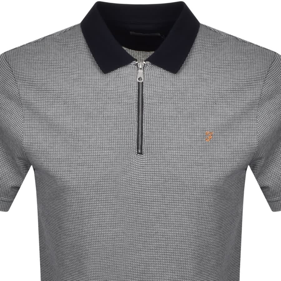 Alternative Image for ProductFarah Vintage Short Sleeve Polo T Shirt Navy2