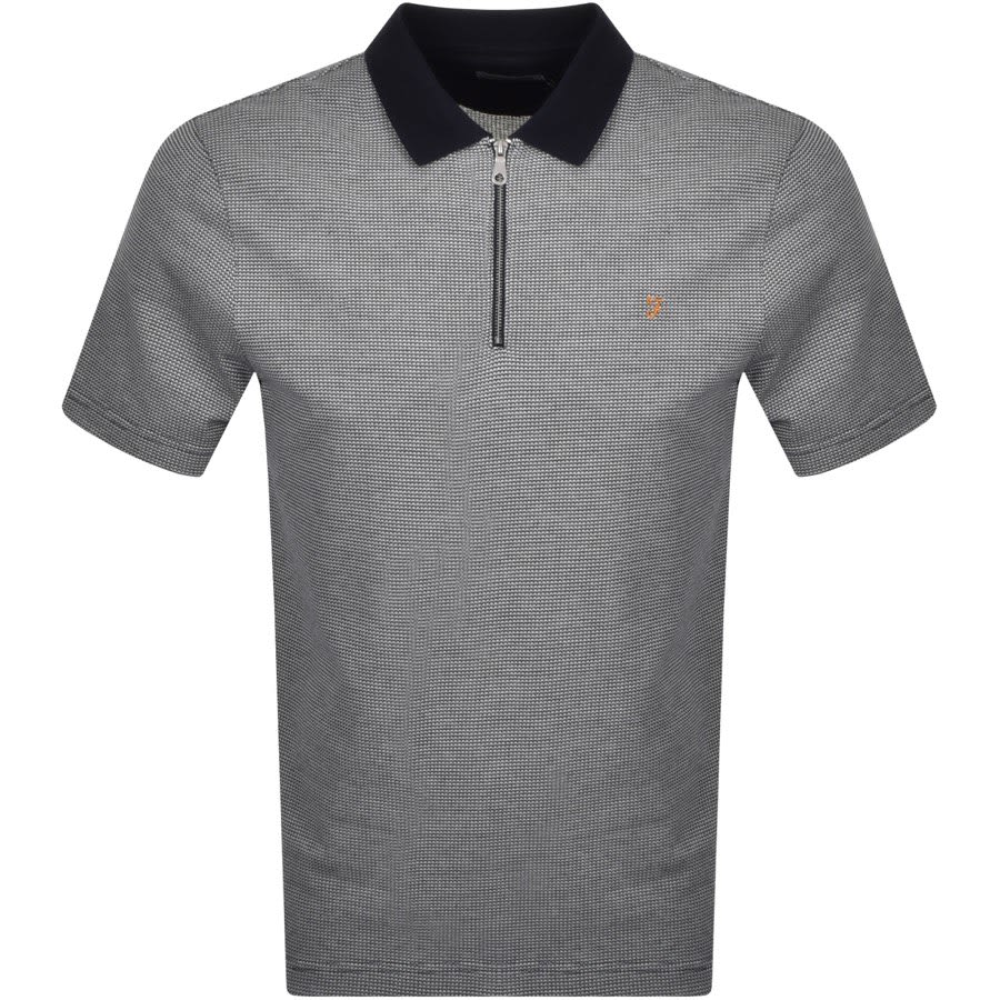 Alternative Image for ProductFarah Vintage Short Sleeve Polo T Shirt Navy1