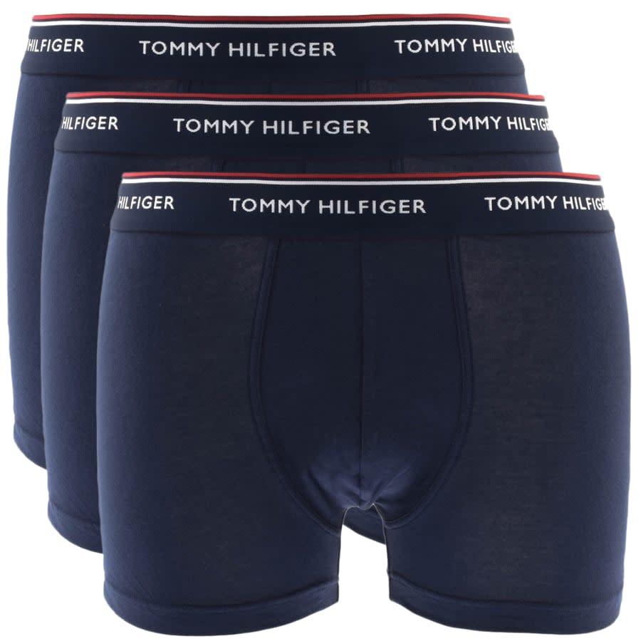 Tommy Hilfiger Underwear 3 Pack Trunks Navy | Mainline Menswear