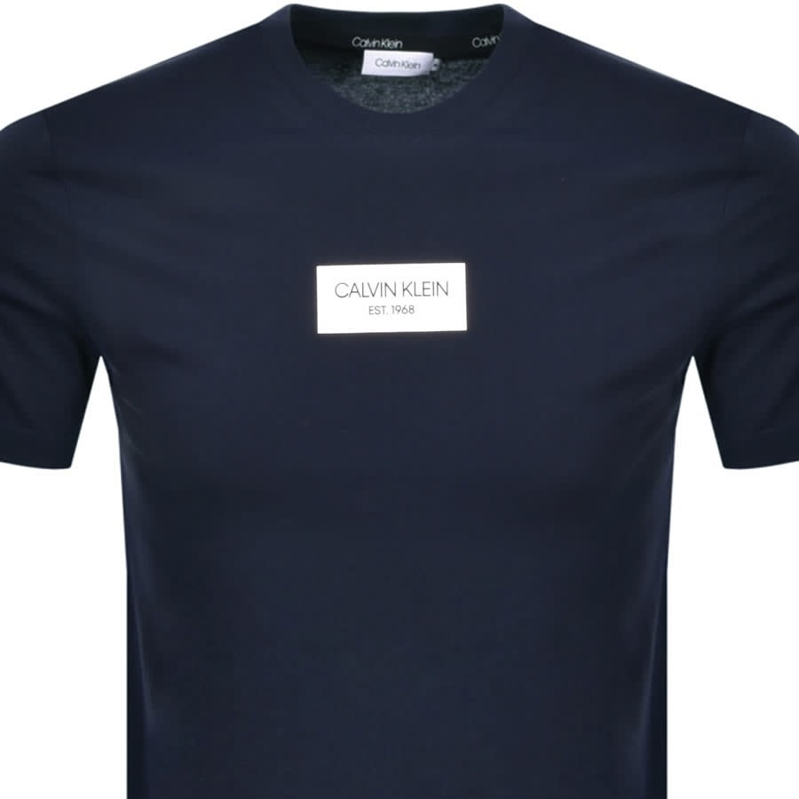 Alternative Image for ProductCalvin Klein Logo T Shirt Navy2