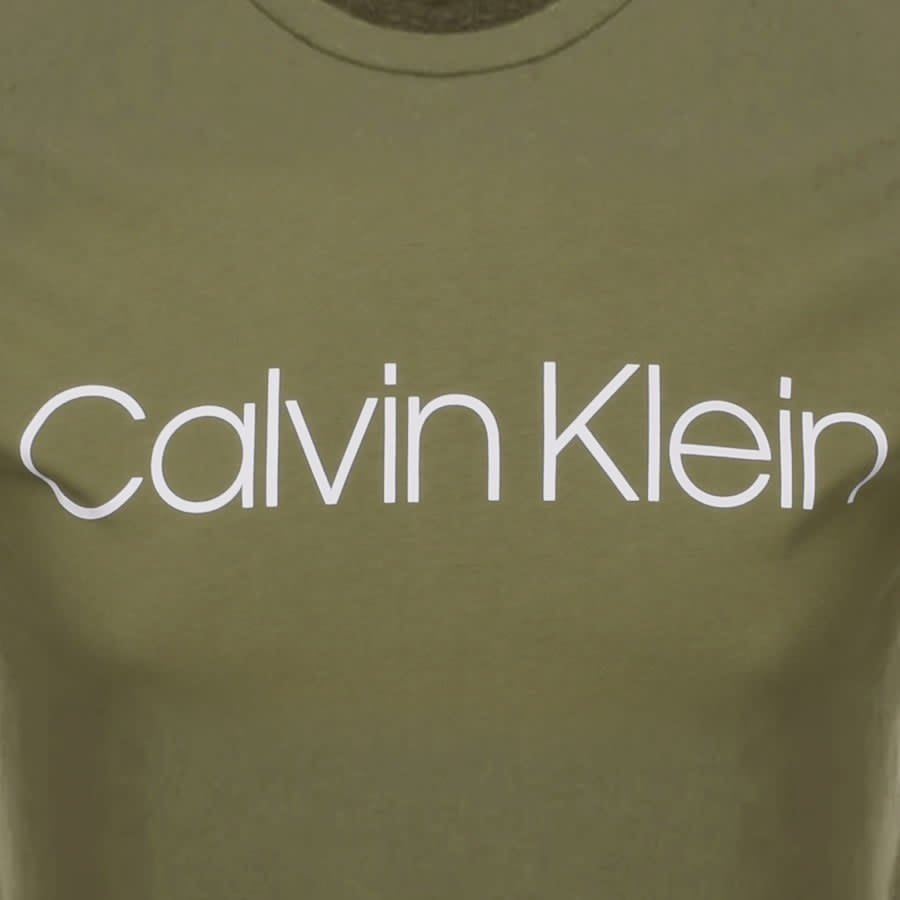 Alternative Image for ProductCalvin Klein Logo T Shirt Green3