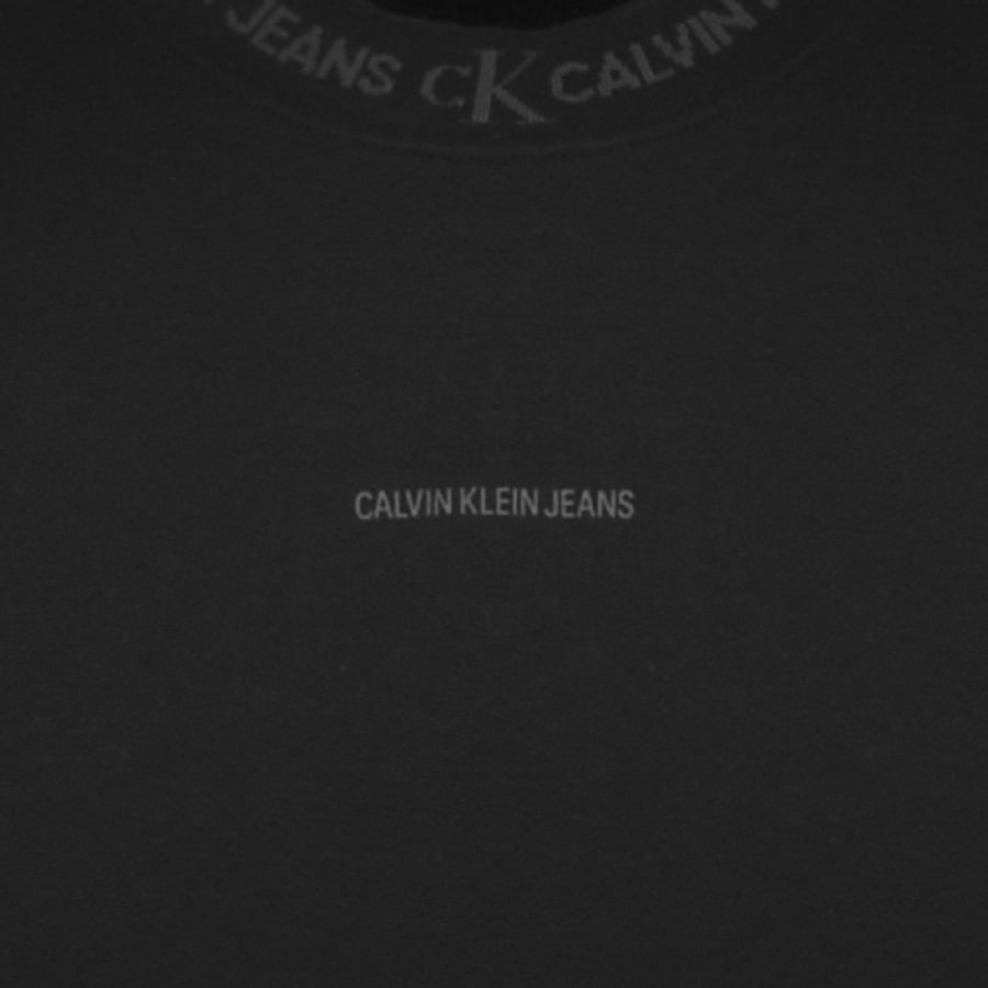 Alternative Image for ProductCalvin Klein Jeans Jacquard Sweatshirt Black3