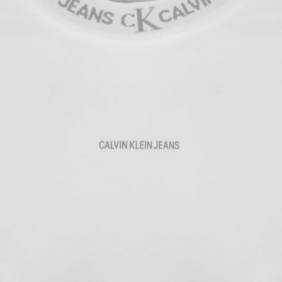 Alternative Image for ProductCalvin Klein Jeans Jacquard Sweatshirt White3