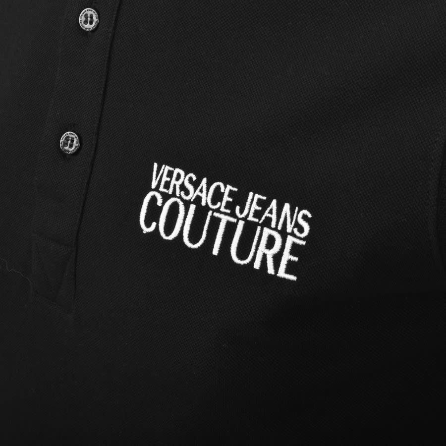 Alternative Image for ProductVersace Jeans Couture Long Sleeve Polo Black3