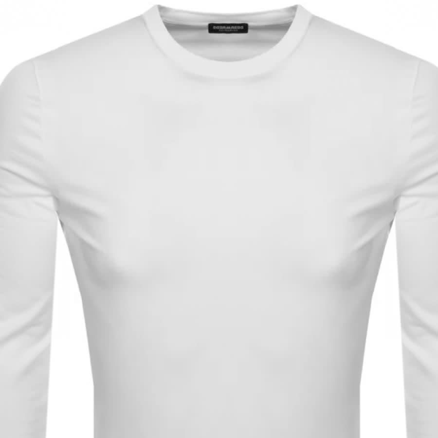 Alternative Image for ProductDSQUARED2 Long Sleeve Logo T Shirt White2