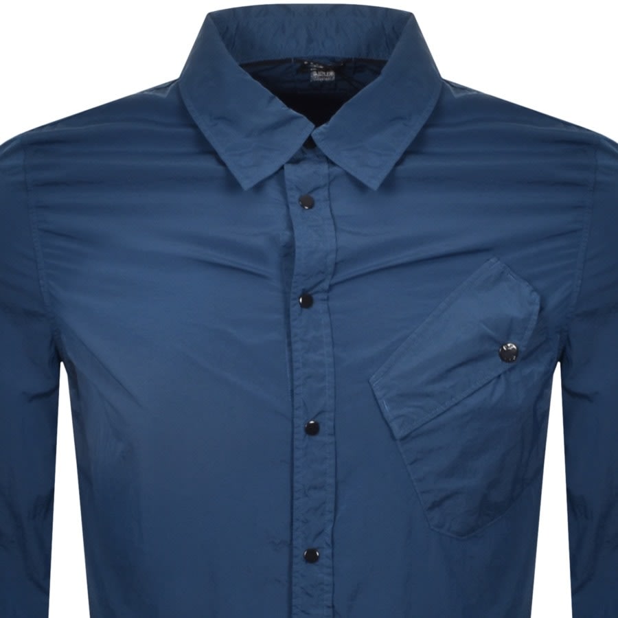 Alternative Image for ProductCP Company Long Sleeved Overshirt Blue2