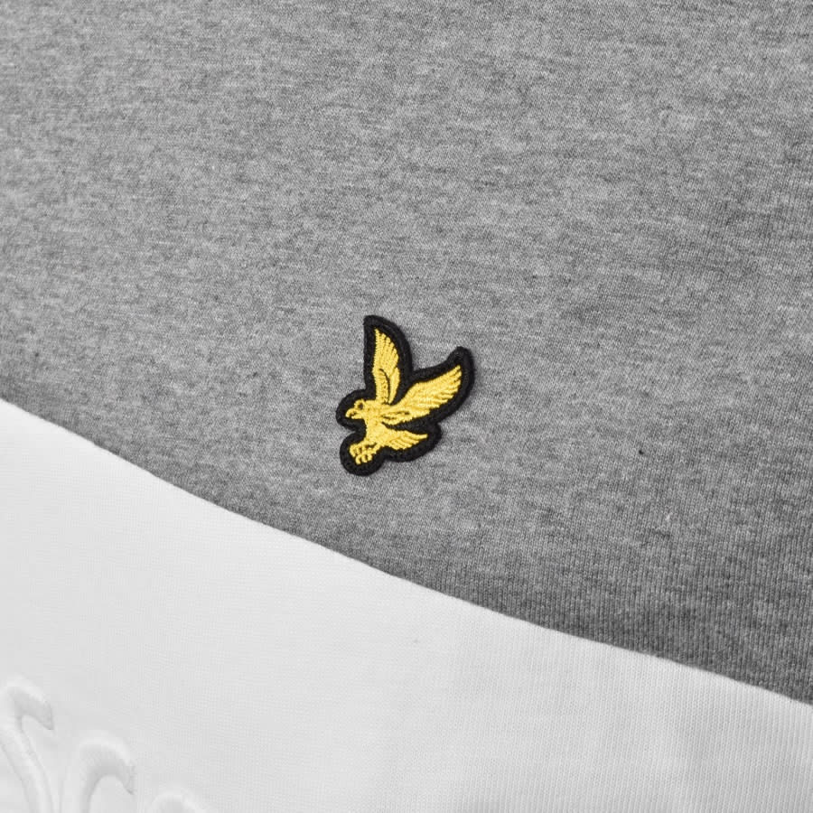 Alternative Image for ProductLyle And Scott Marl Colour Block T Shirt Grey3