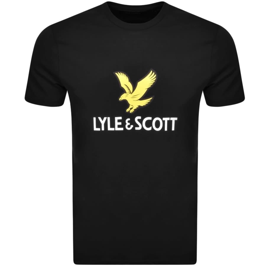 Alternative Image for ProductLyle And Scott Crew Neck Logo T Shirt Black1
