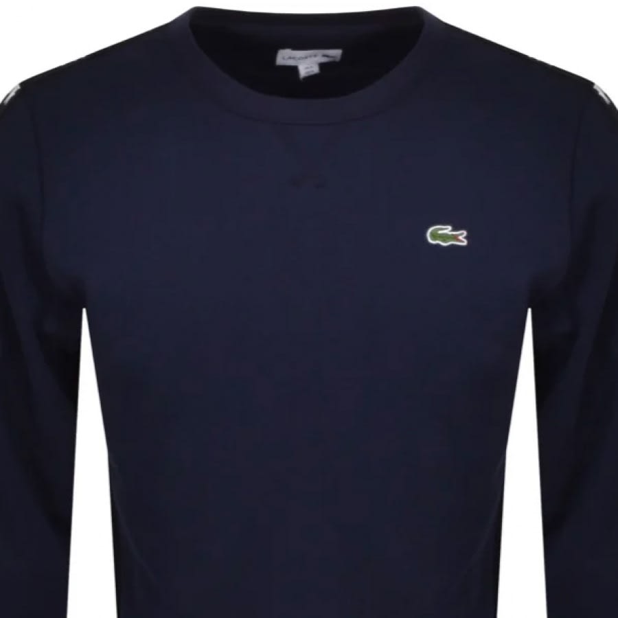 Alternative Image for ProductLacoste Taped Sweatshirt Navy2
