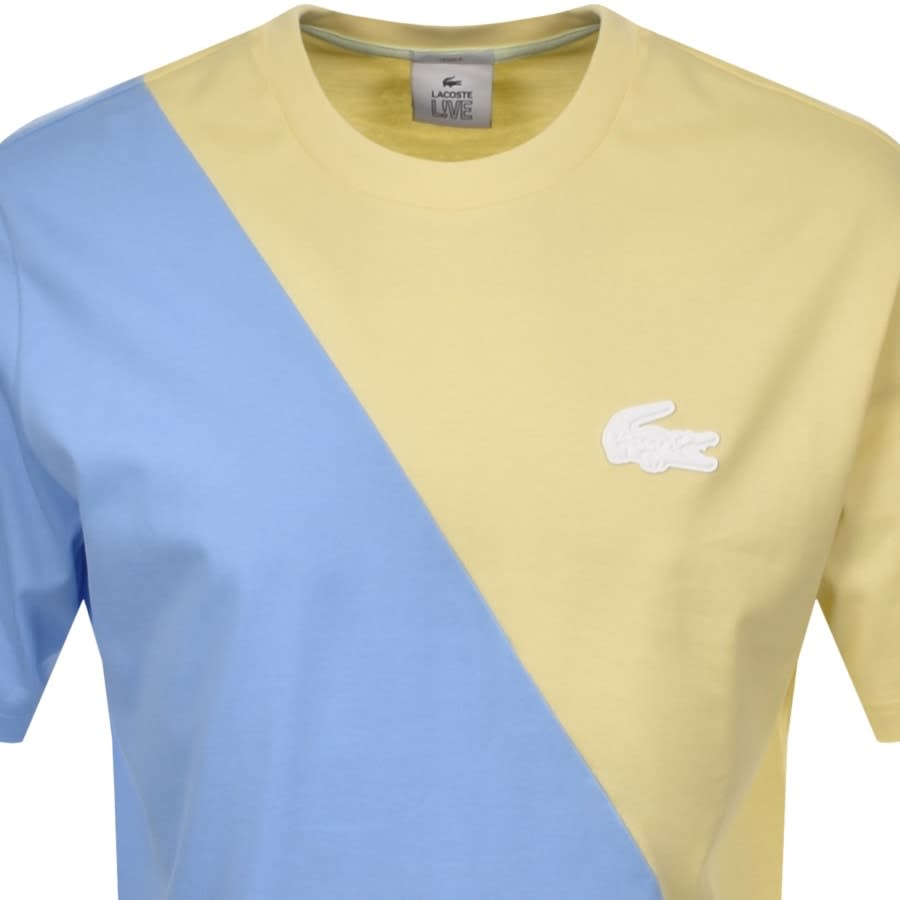 Alternative Image for ProductLacoste Live Colour Block T Shirt Yellow2