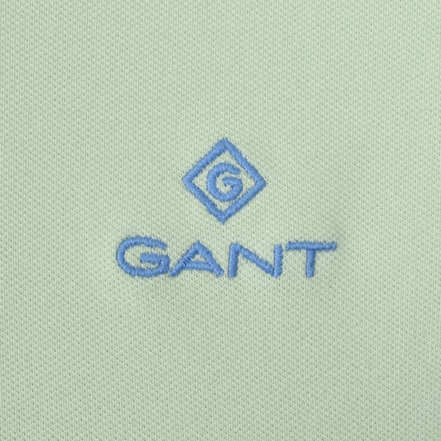 Alternative Image for ProductGant Contrast Collar Rugger Polo T Shirt Green3