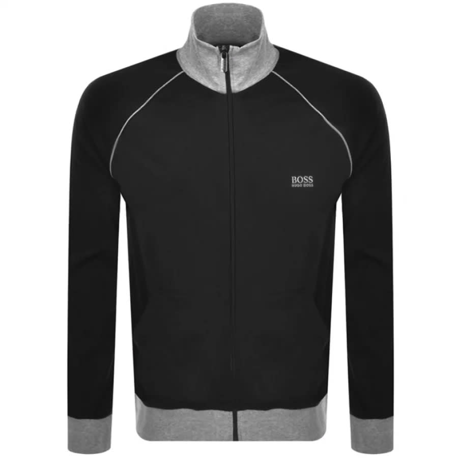 Alternative Image for ProductBOSS Bodywear Full Zip Sweatshirt Black1