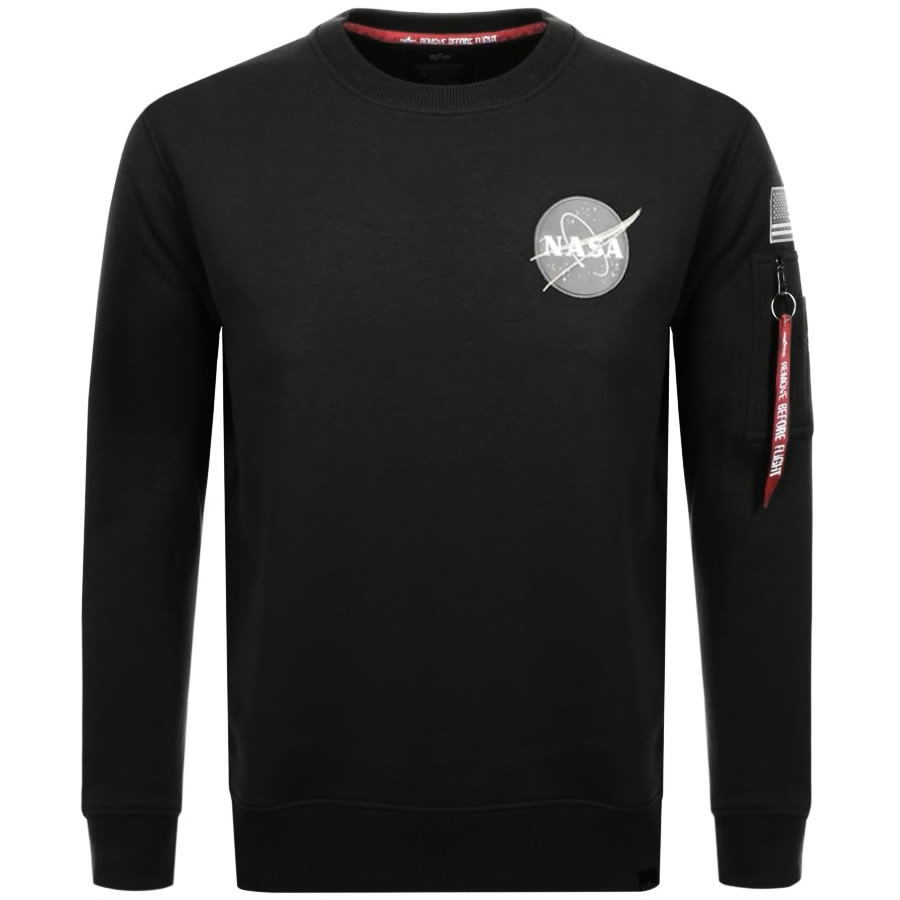 Alternative Image for ProductAlpha Industries Space Shuttle Sweatshirt Black2
