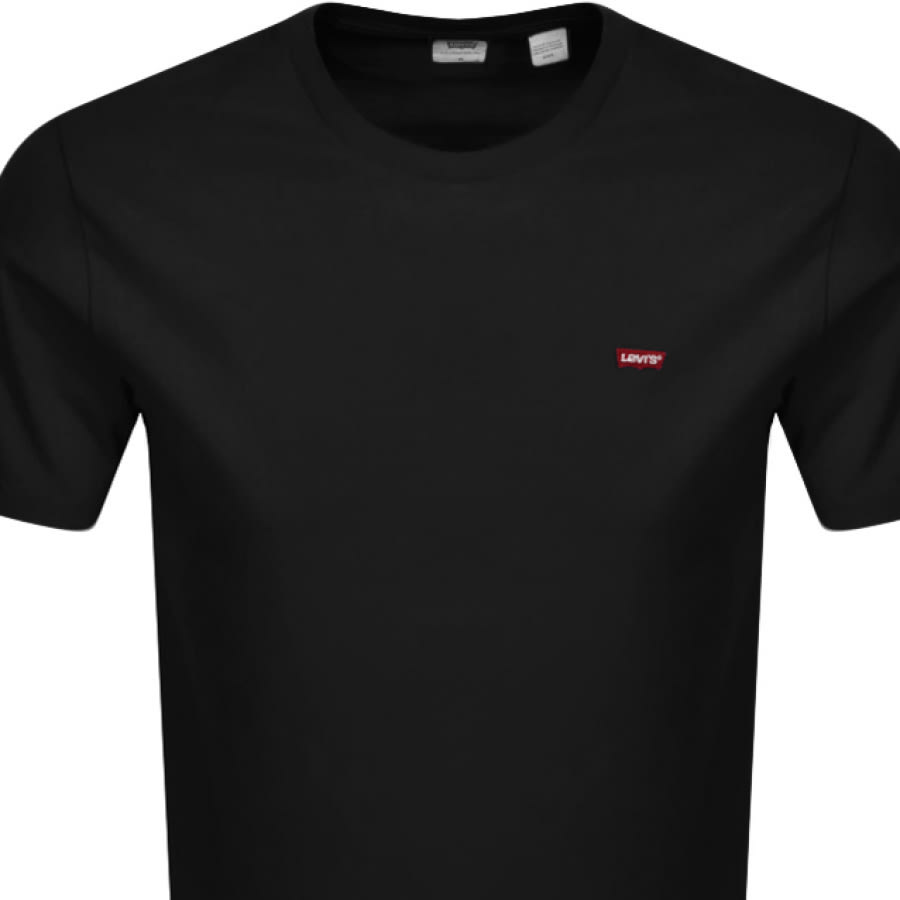 Alternative Image for ProductLevis Original Crew Neck Logo T Shirt Black2