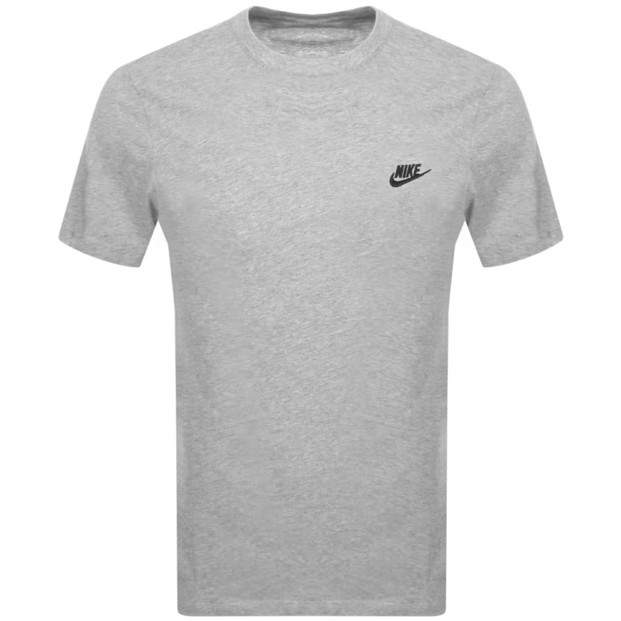 Nike Crew Neck Club T Shirt Grey | Mainline Menswear