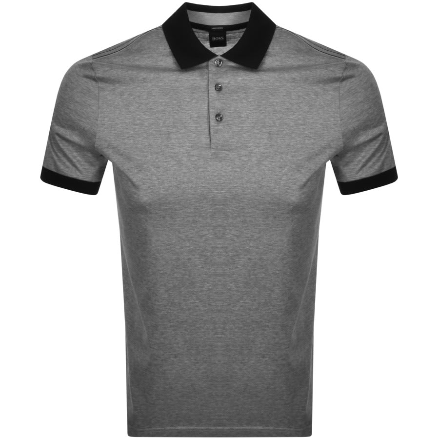 Alternative Image for ProductBOSS Parlay 115 Short Sleeve Polo T Shirt Silver1