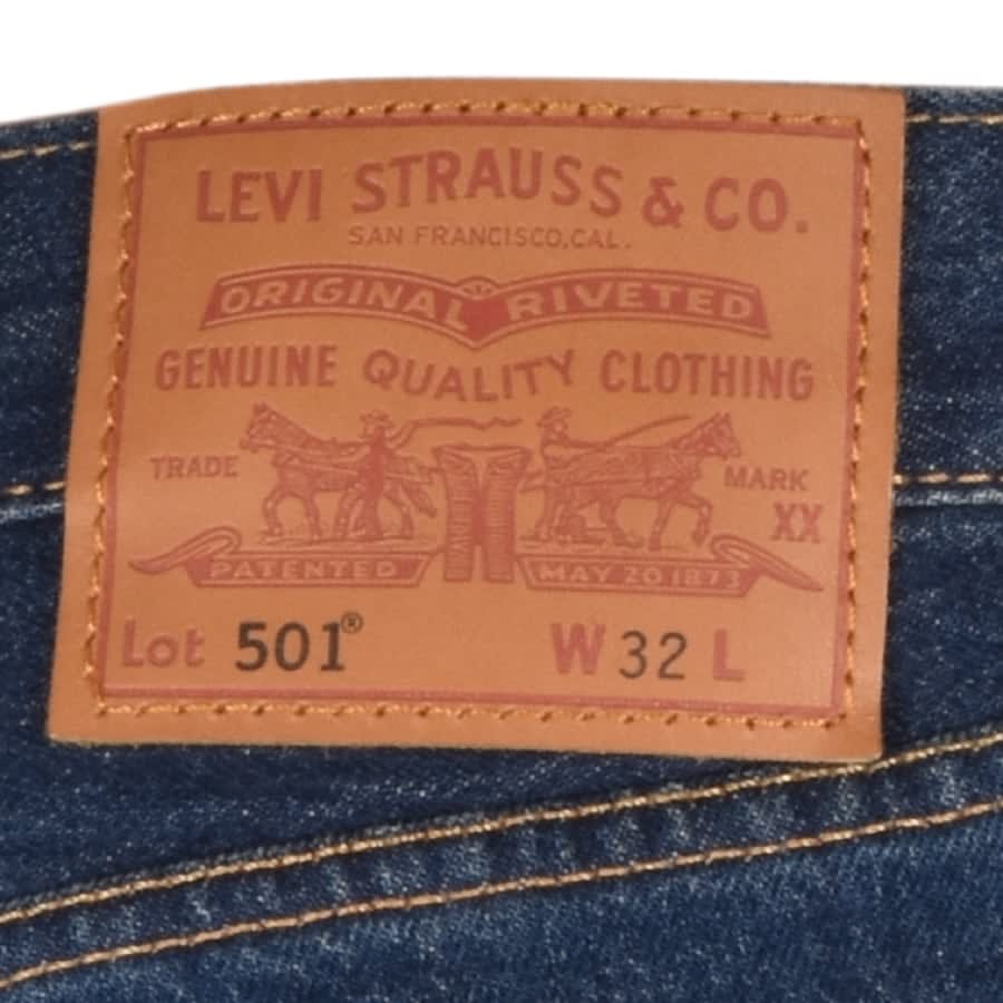 Alternative Image for ProductLevis Original Fit 501 Denim Shorts Blue3