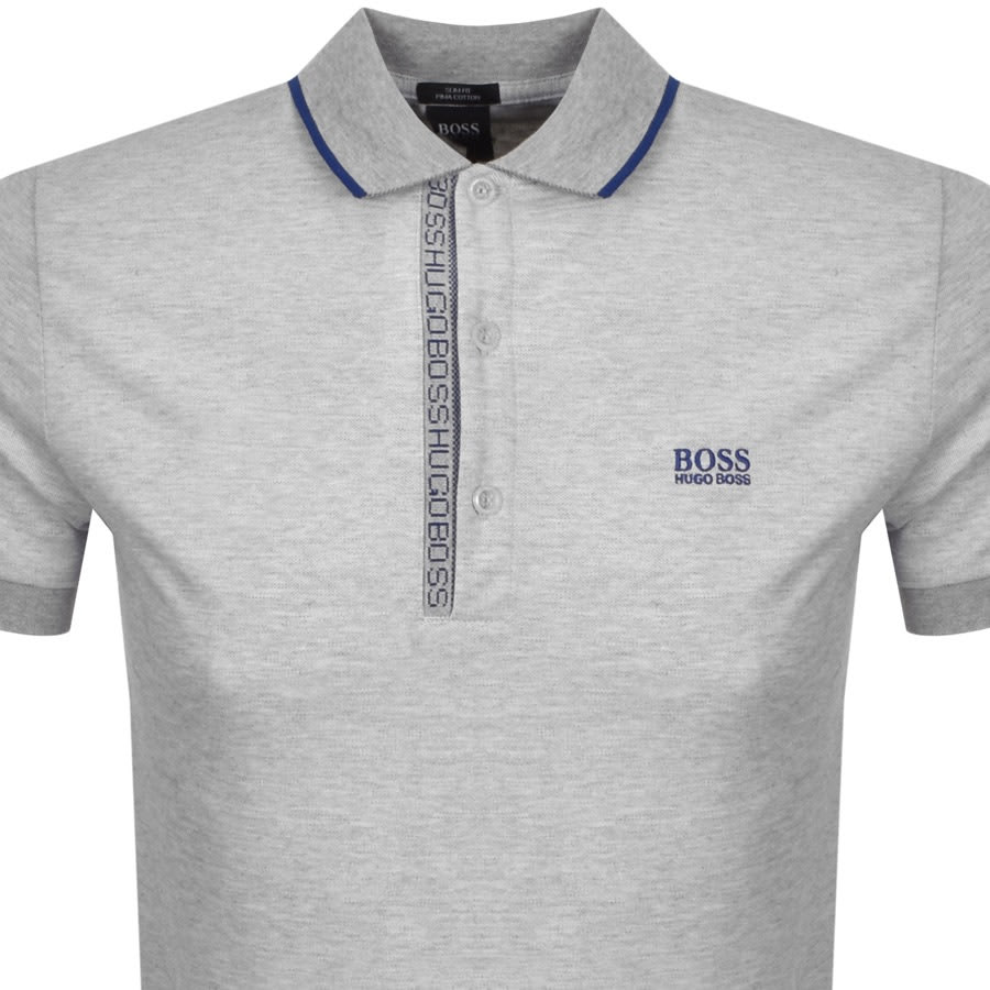 Alternative Image for ProductBOSS Paule 4 Jersey Polo T Shirt Grey2