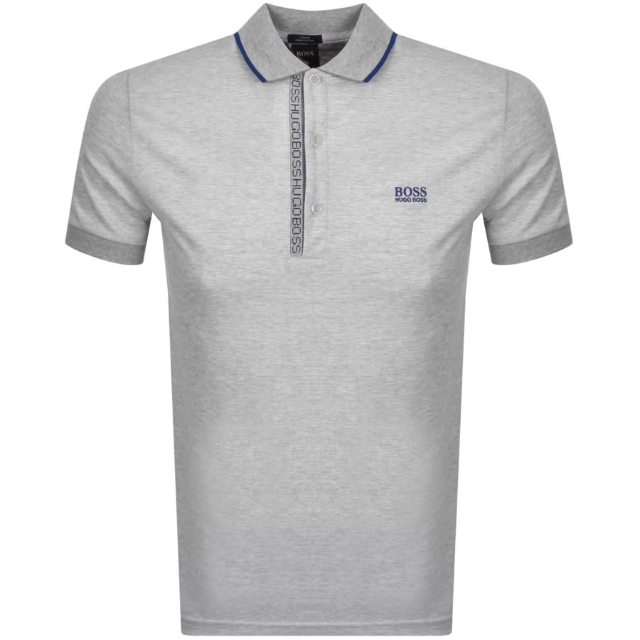 Alternative Image for ProductBOSS Paule 4 Jersey Polo T Shirt Grey1