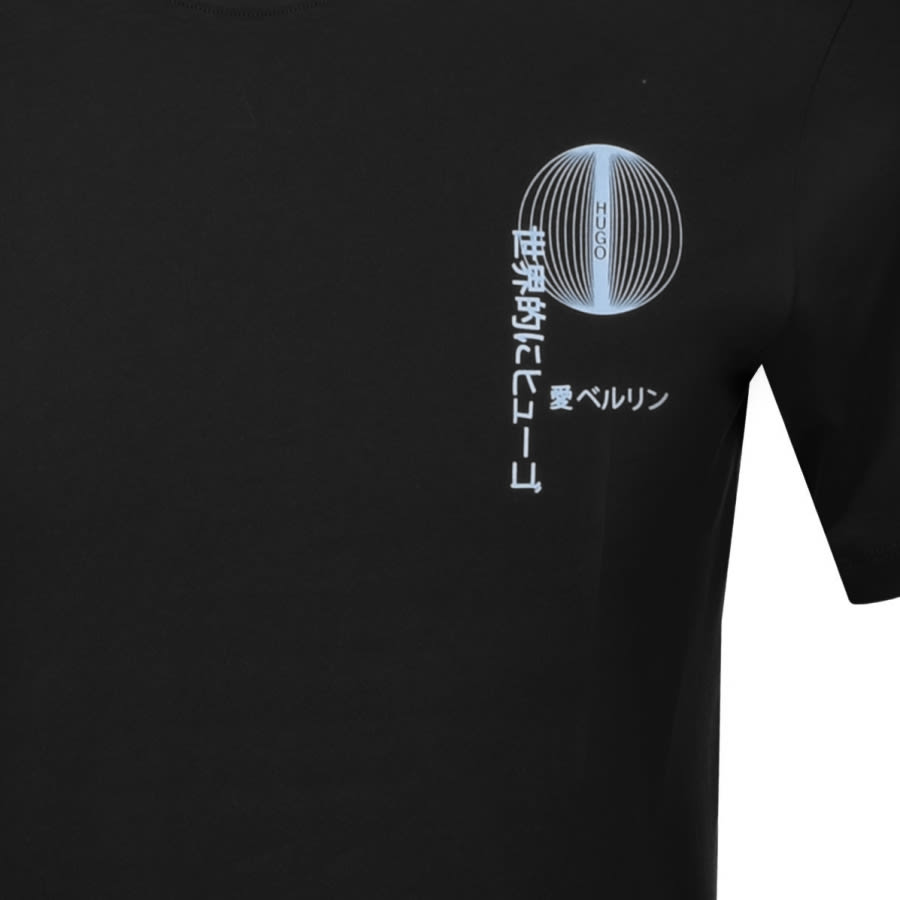 Alternative Image for ProductHUGO Dafu Crew Neck T Shirt Black3