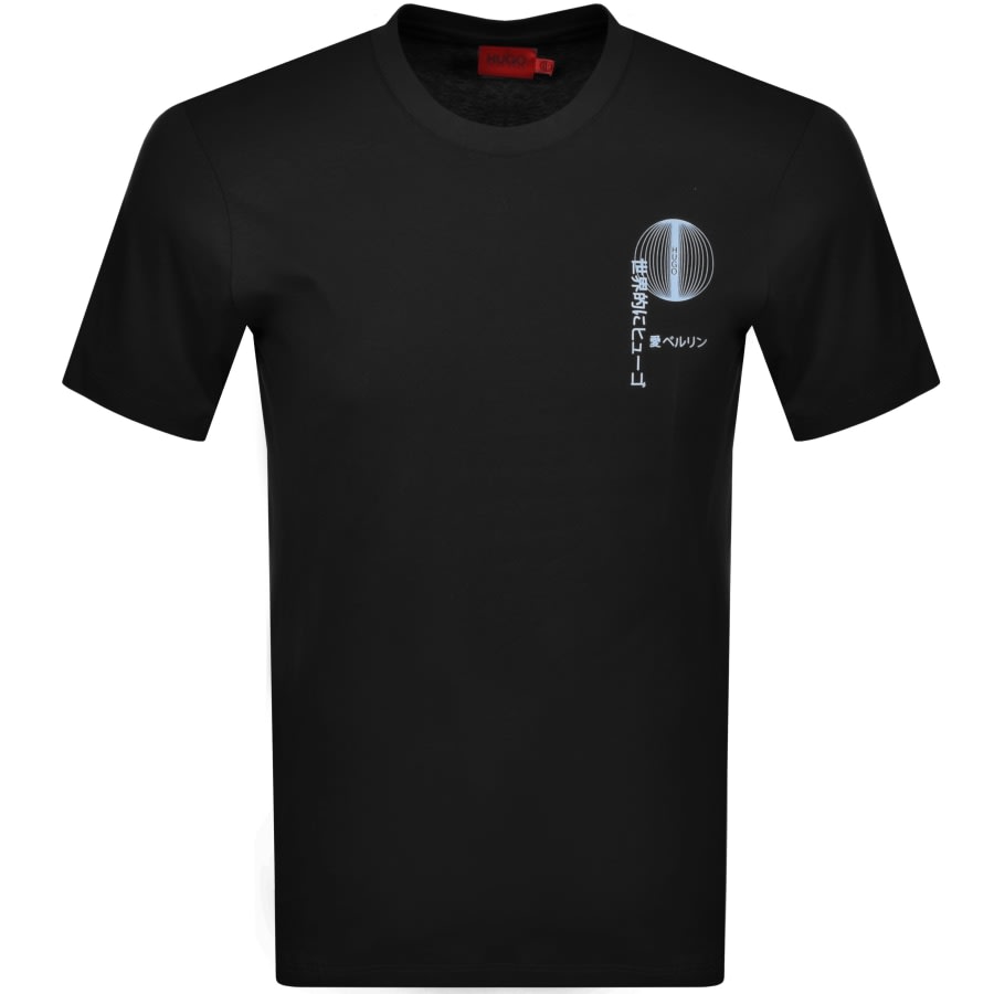 Alternative Image for ProductHUGO Dafu Crew Neck T Shirt Black1