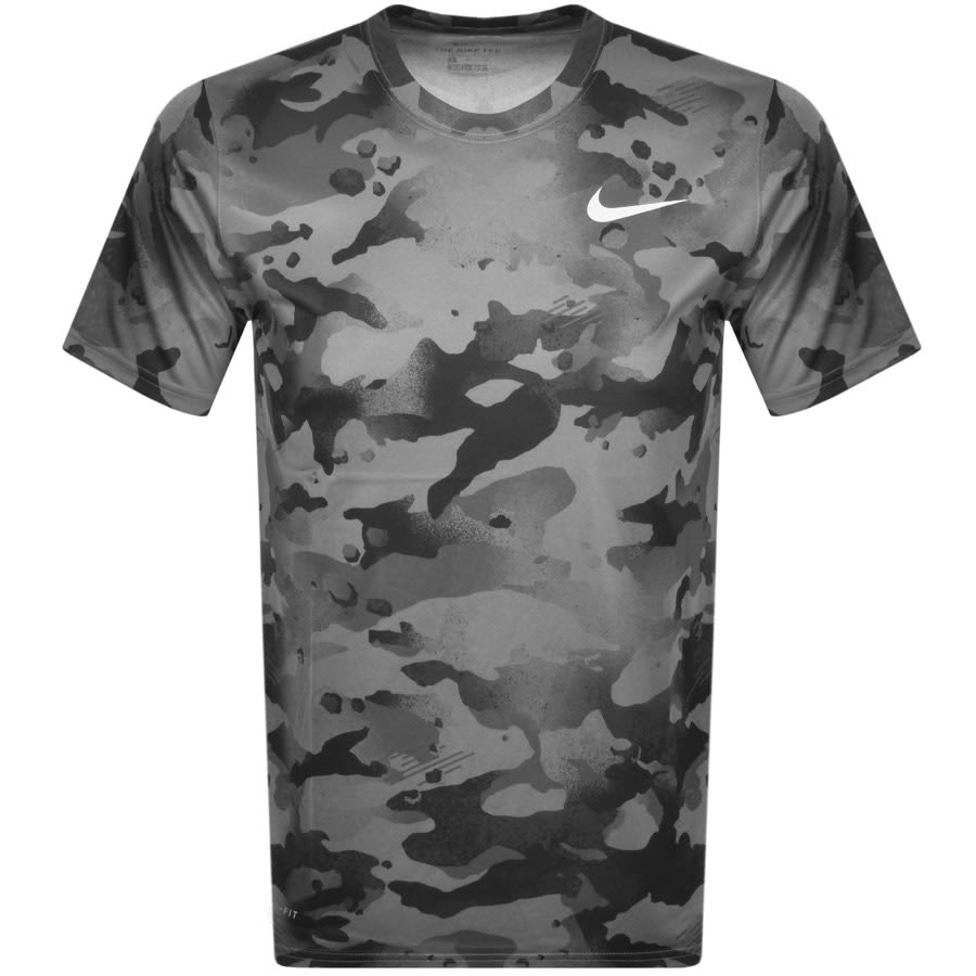 Alternative Image for ProductNike Training Camo Dry T Shirt Grey1