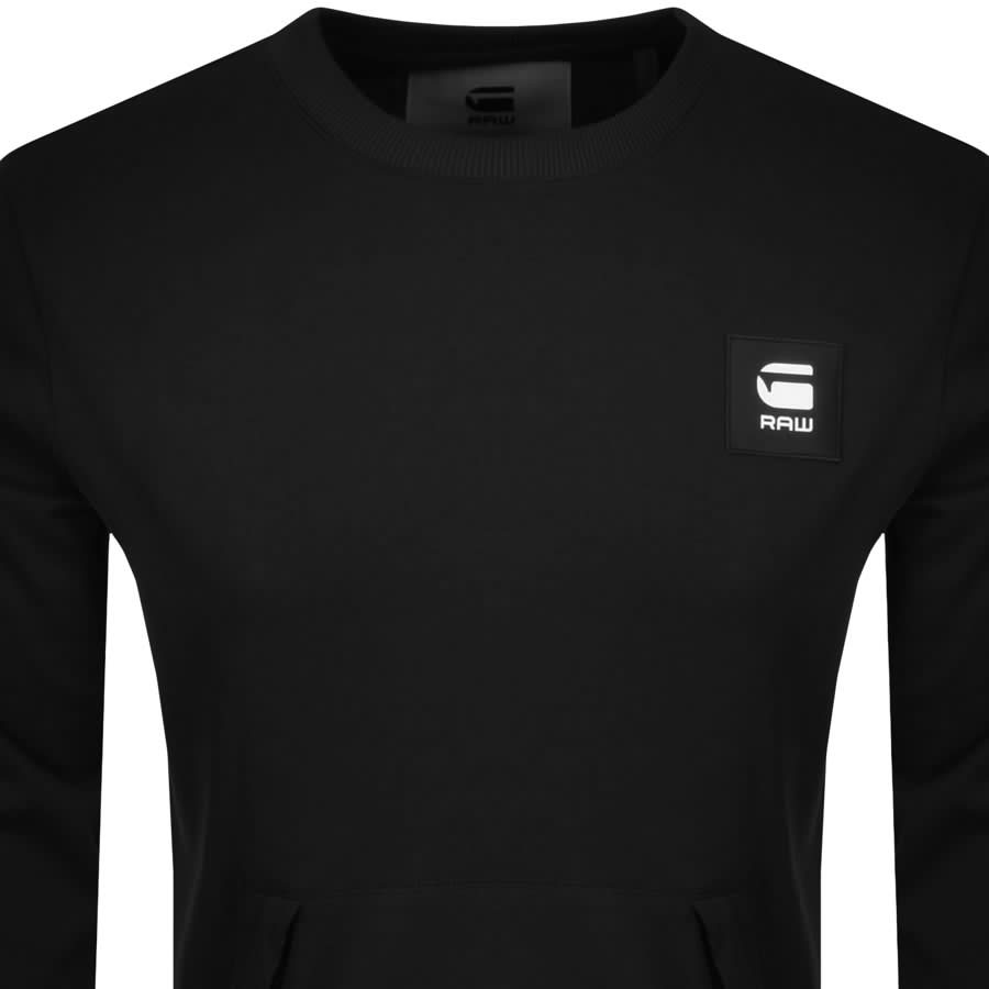 Alternative Image for ProductG Star Raw Box Logo Pocket Sweatshirt Black2