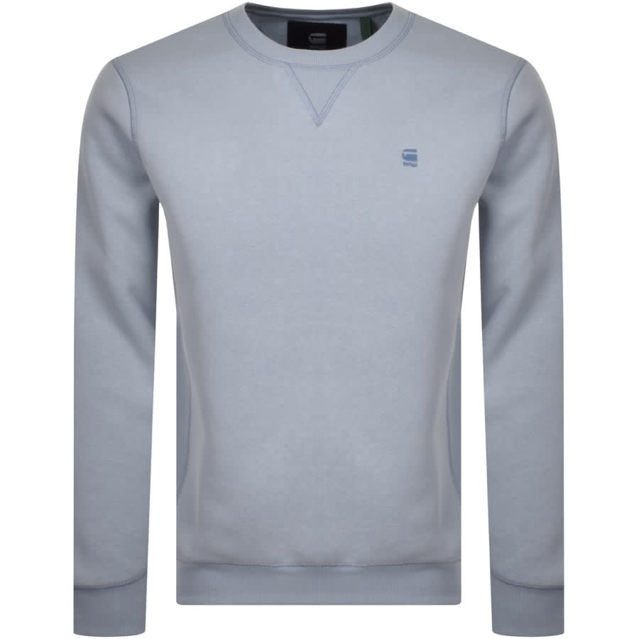 Alternative Image for ProductG Star Raw Core Crew Neck Sweatshirt Blue1