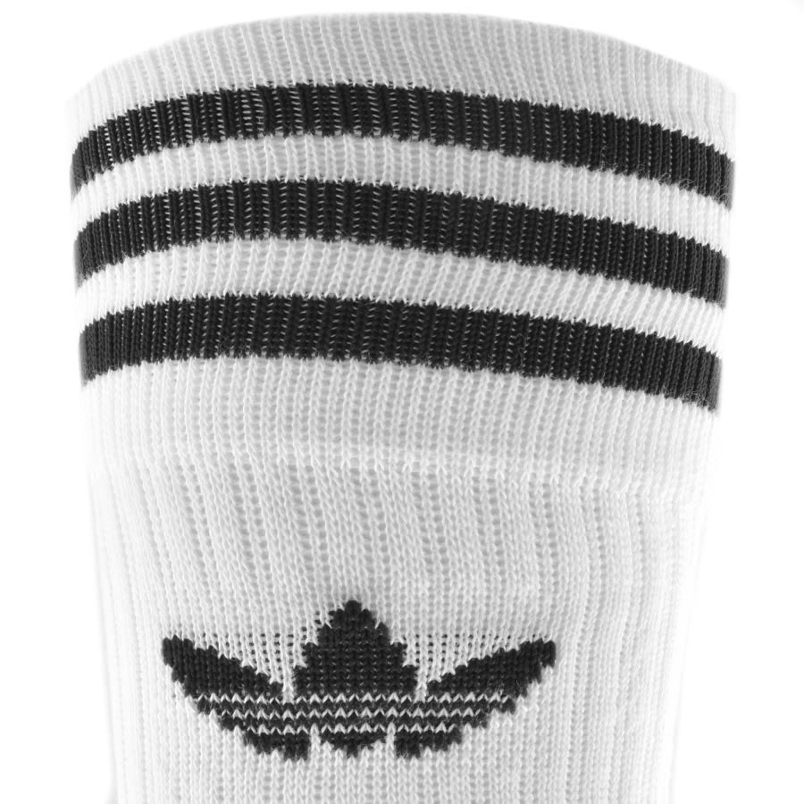 Alternative Image for Productadidas Originals Three Pack Solid Crew Socks White3