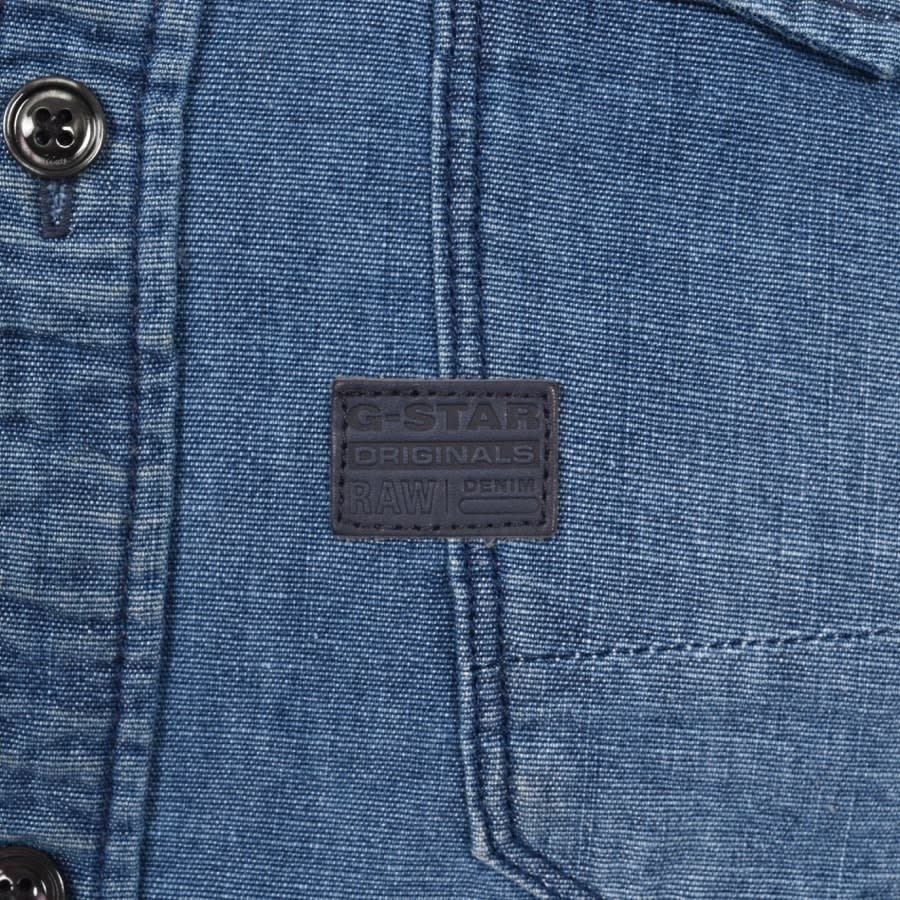 Alternative Image for ProductG Star Raw Slim Arc 3D Long Sleeved Shirt Blue3
