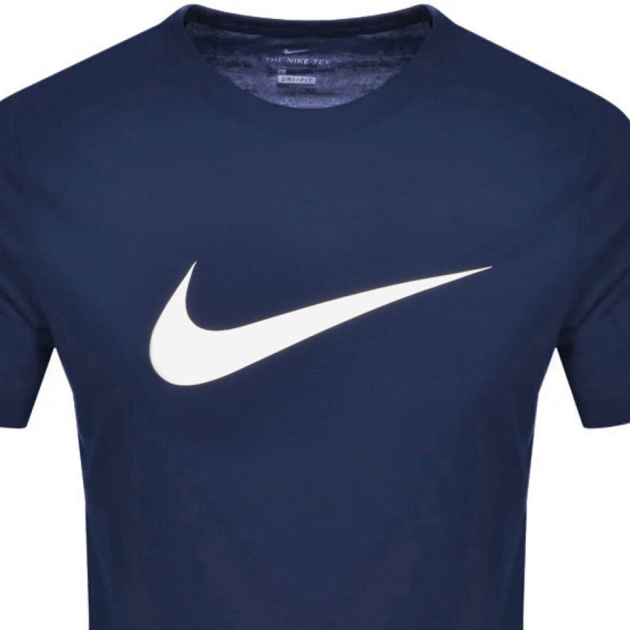 Alternative Image for ProductNike Crew Neck Icon Swoosh T Shirt Navy2