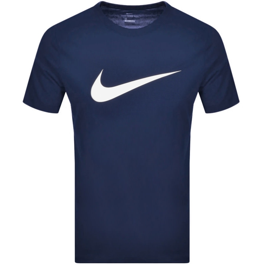 Alternative Image for ProductNike Crew Neck Icon Swoosh T Shirt Navy1