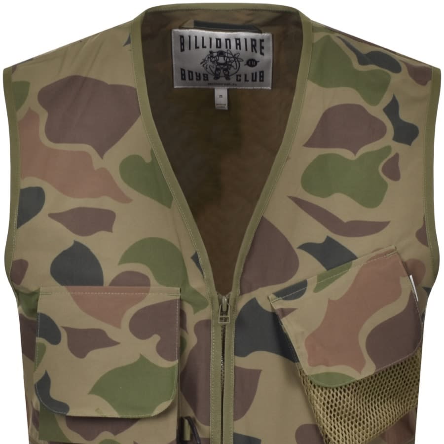 Alternative Image for ProductBillionaire Boys Club Camouflage Utility Gilet Kha2