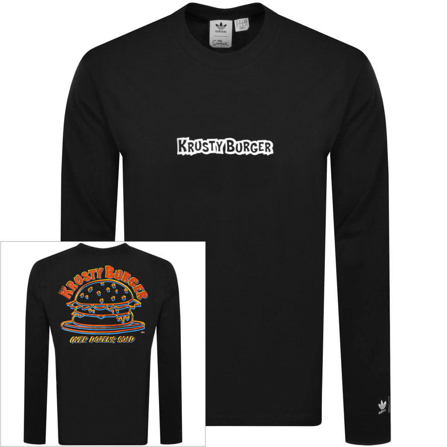 Alternative Image for Productadidas Originals X The Simpsons Logo T Shirt Black1